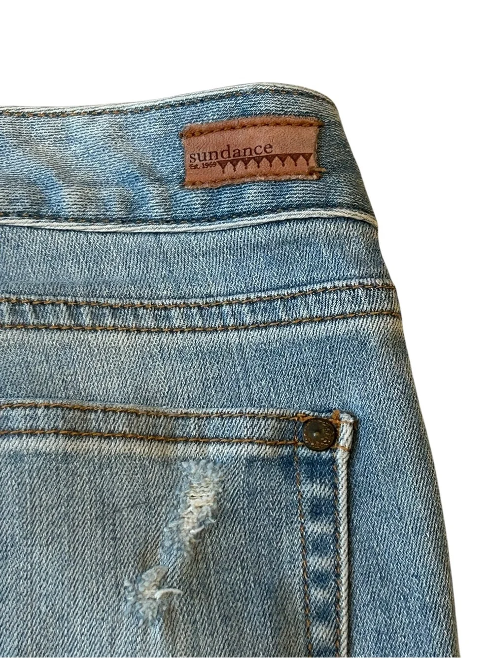 Sundance Magnolia Lace Embellished Jeans Size 28 - Picture 14 of 15